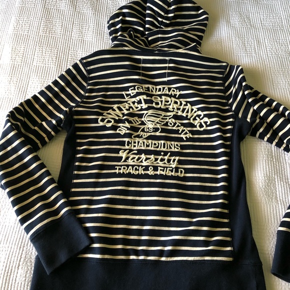 Lucky Brand striped embroidered sweatshirt - Picture 1 of 8
